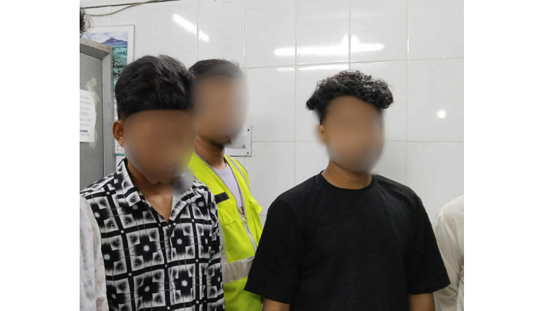 শরণখোলায় দুই মাদক সেবনকারী  জনতার হাতে আটক